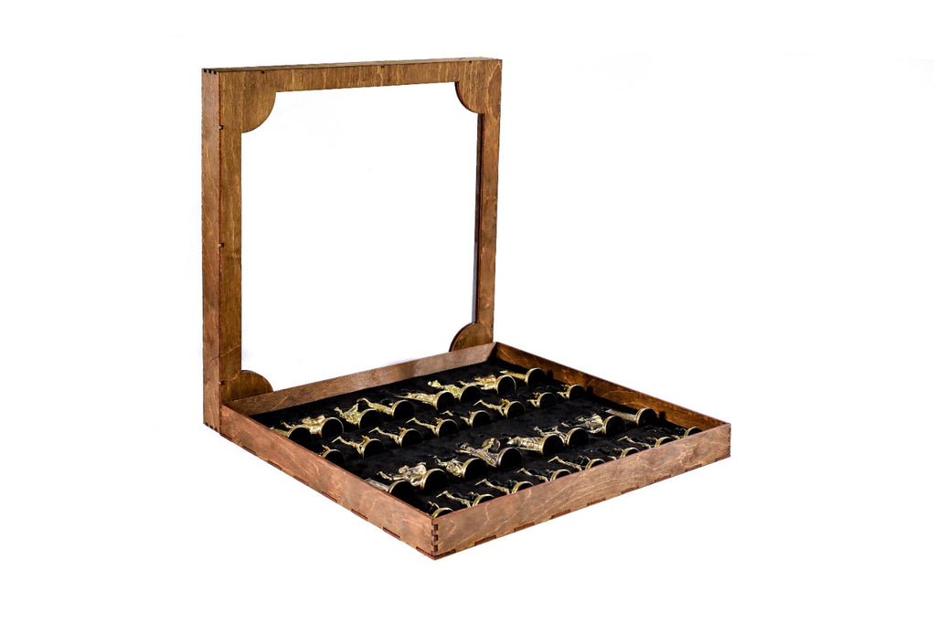 Bronzene Schachfiguren: Schachset zum Trojanischen Krieg der griechischen Mythologie