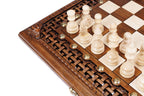 Schach- und Backgammon-Set aus Holz
