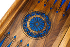 Epoxy Chess & Backgammon Set with Tree Branch Slices