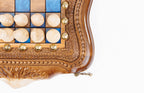 Juego de ajedrez y backgammon de nogal: incrustación de resina epoxi