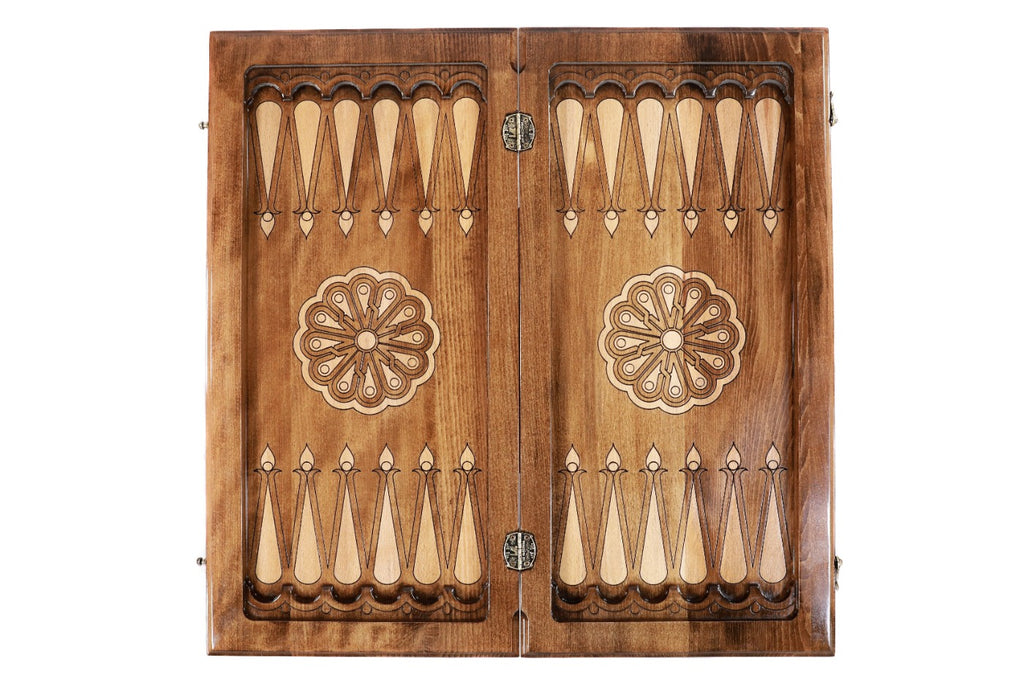 Eternity Backgammon Table with Bronze Hardware, 60 cm – photo 13