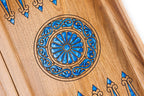 Chess & Backgammon Set: Epoxy Tree Design