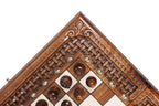 Schach- und Backgammon-Set aus Holz