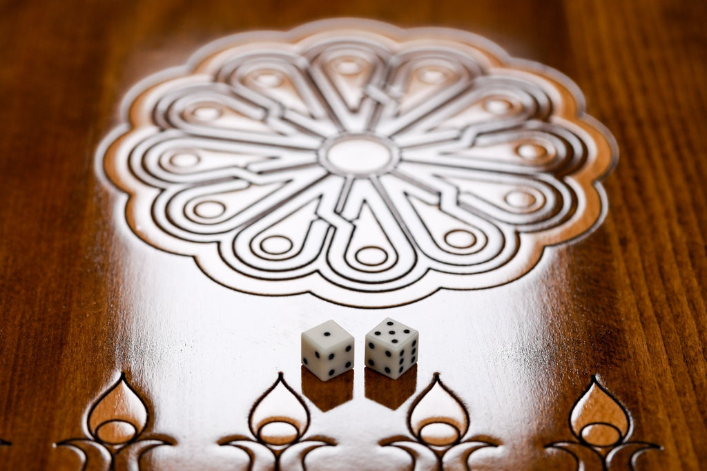 Eternity Backgammon Table with Bronze Hardware, 60 cm – photo 17