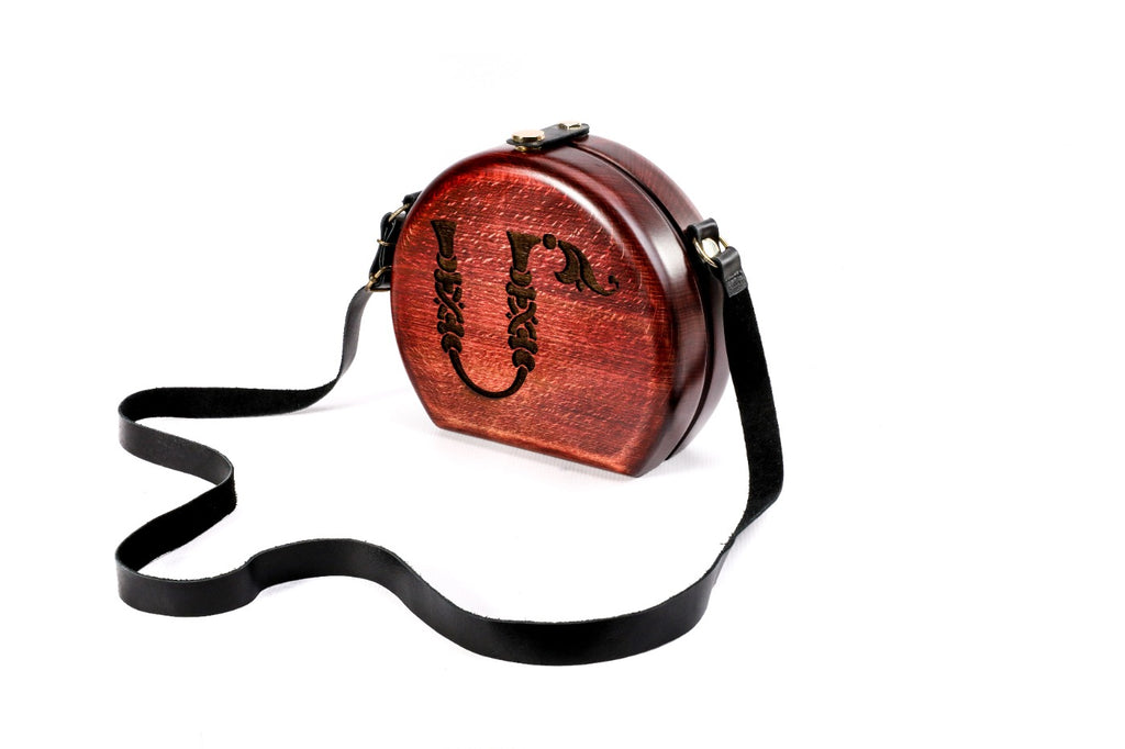 Bandolera de madera - Bolso de hombro único para mujer