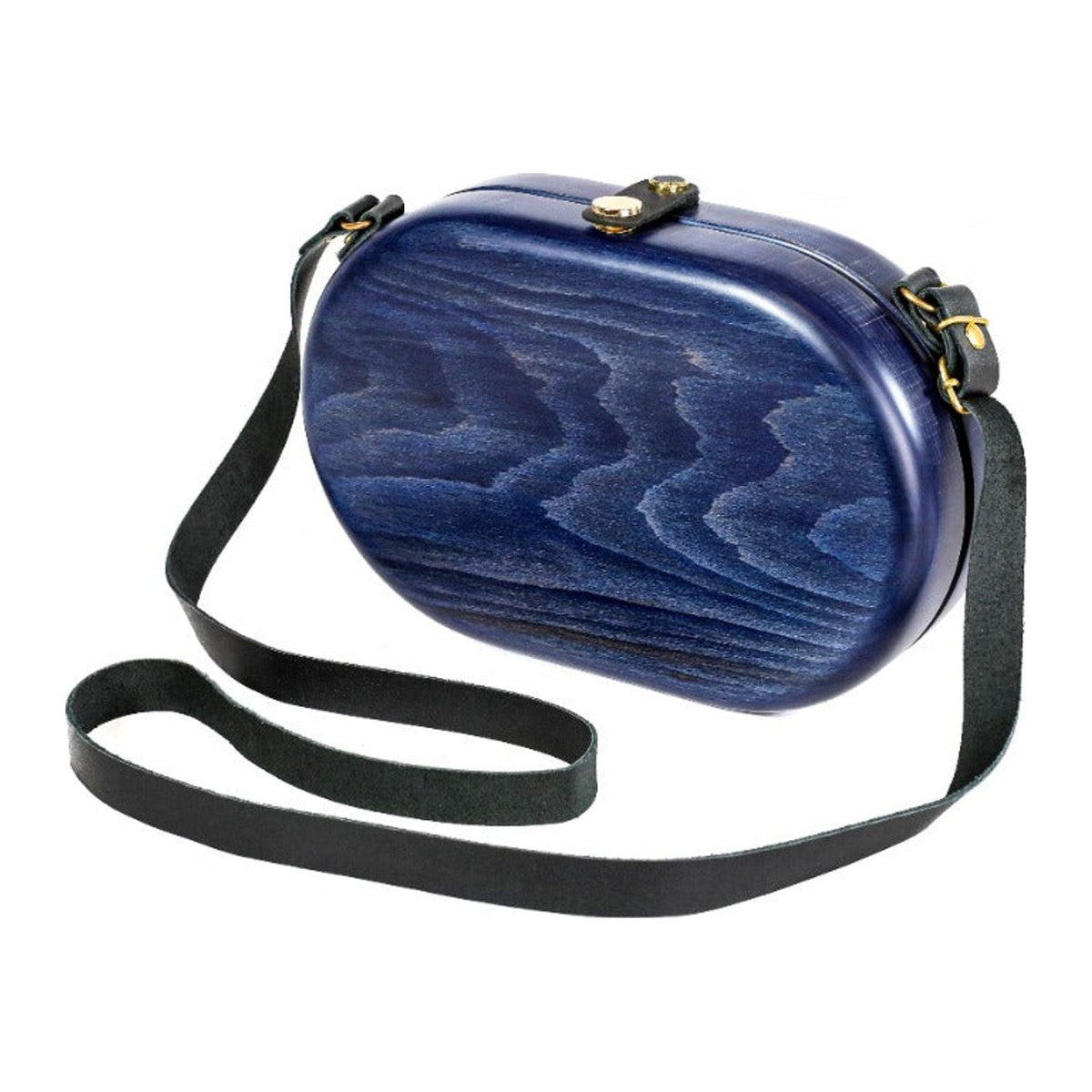 Blaue Holztasche (Modell 53369)