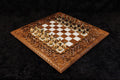 Epoxy Chess Set with Backgammon Board