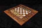 Epoxy Chess Set with Backgammon Board