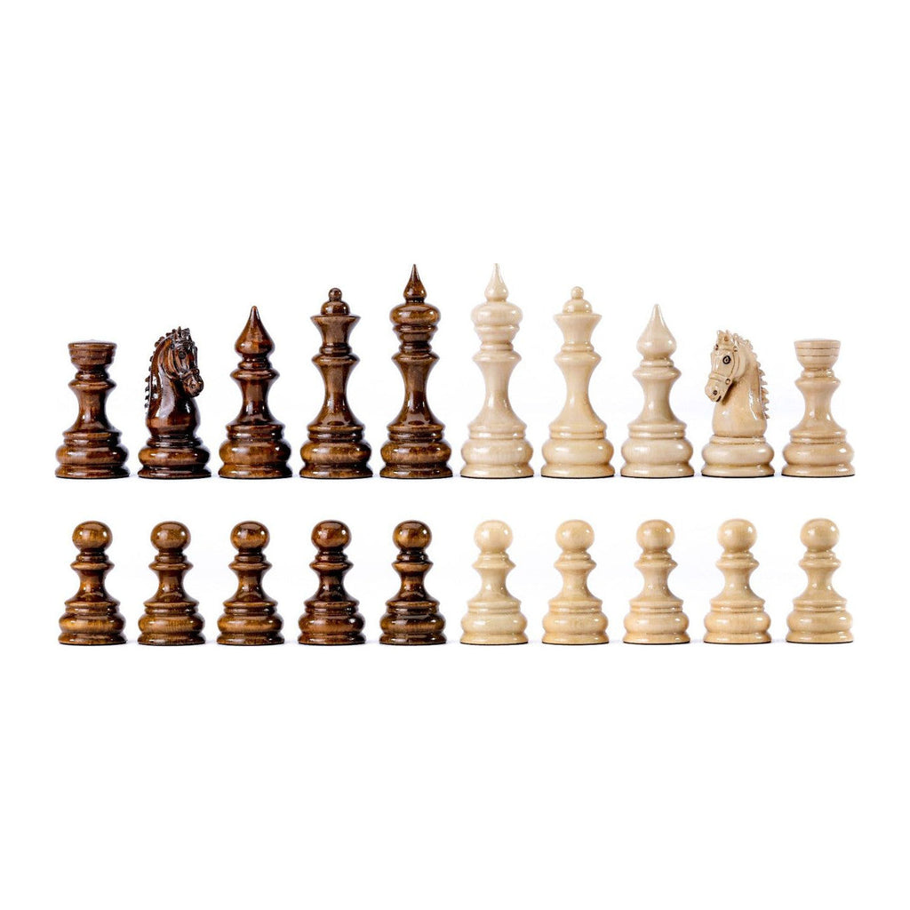Klassisches Schachfiguren-Set aus Holz