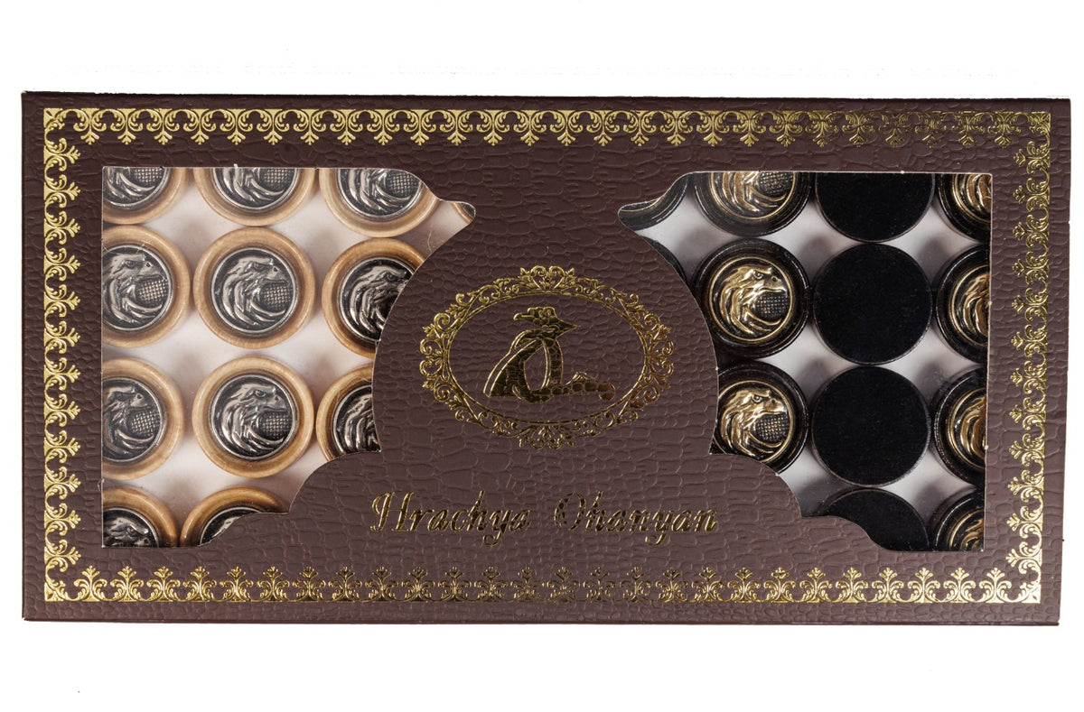 Bronze Eagle Backgammon Pieces