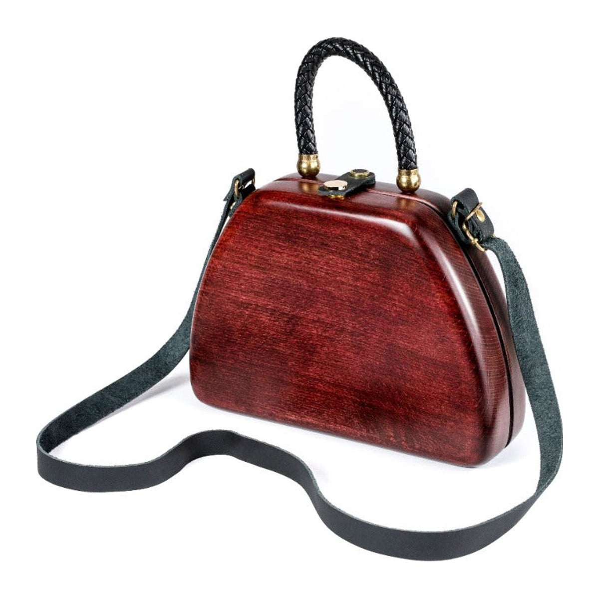 Red Wooden Handbag