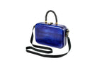 Blue Wooden Handbag