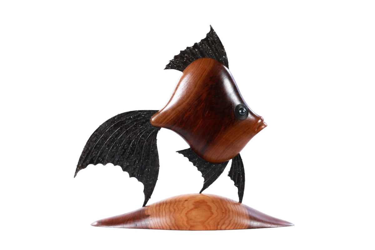 Wood Fish Sculpture