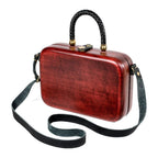 Red Wooden Bag for Women