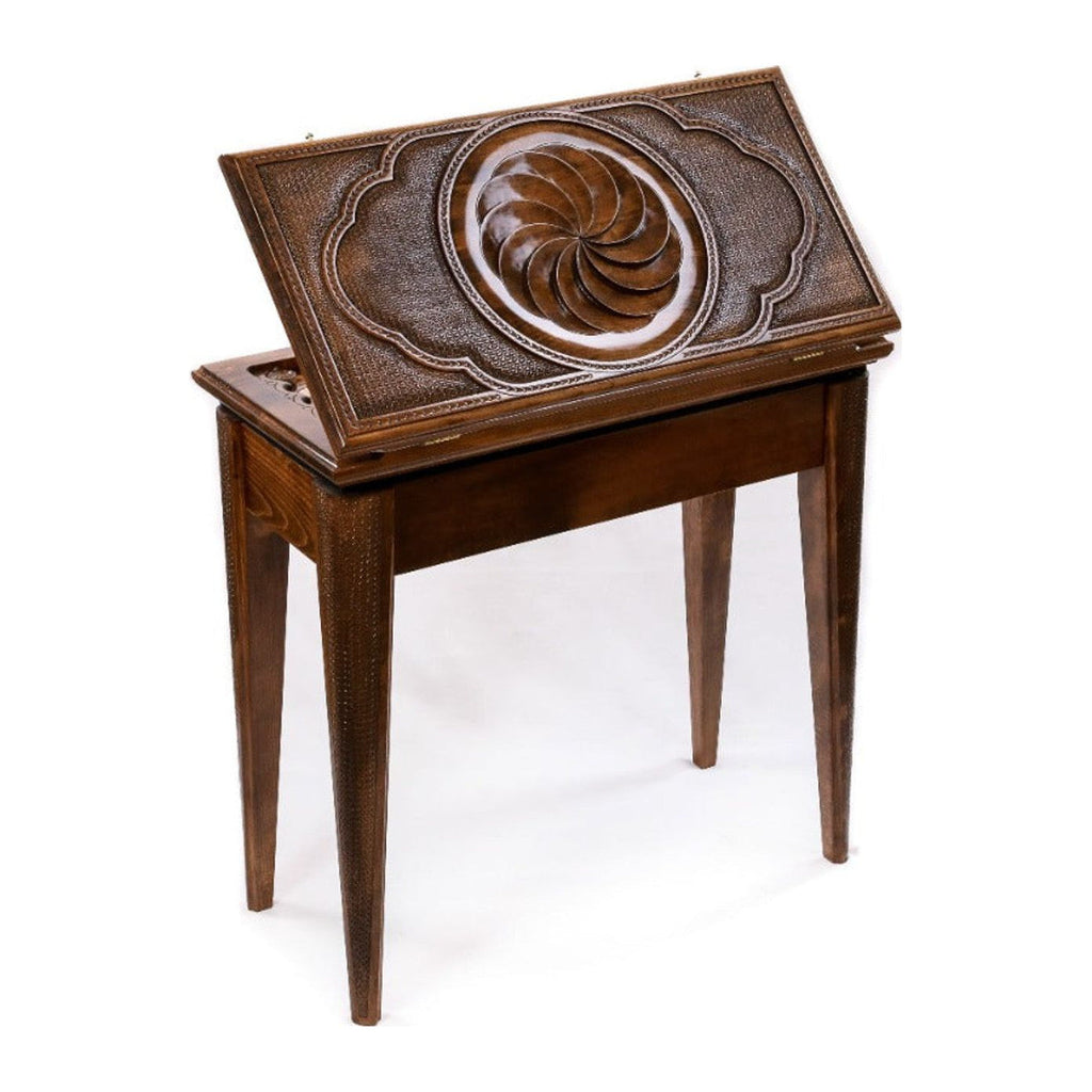Eternity Backgammon Table with Bronze Hardware, 60 cm – handmade by Hrachya Ohanyan