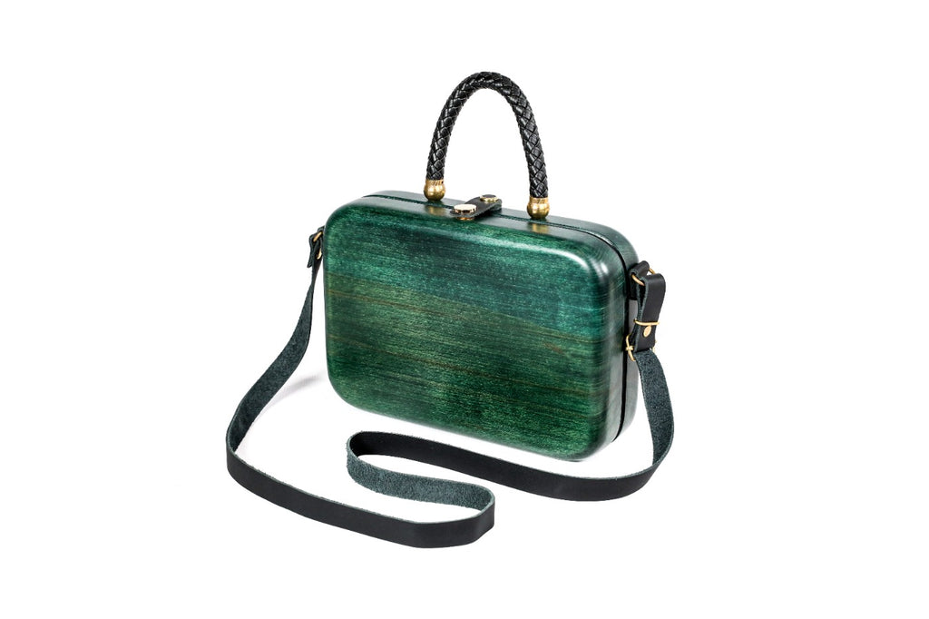 Green Wooden Bag for Women
