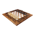 Einzigartiges Schach- und Backgammon-Set: Armenisches ornamentales Flechtmuster