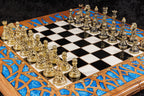 Walnut Chess & Backgammon Set with Tree Design
