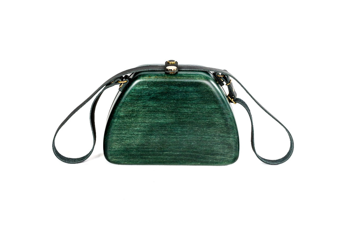 Unique Green Wood Bag,