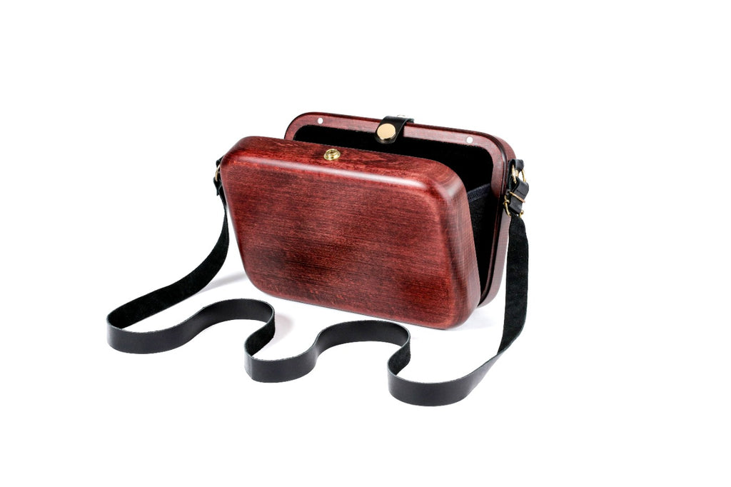Red Wooden Handbag for Women