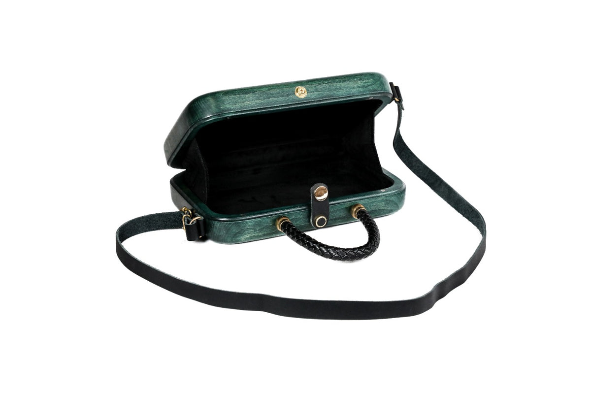 Green Wooden Bag for Women