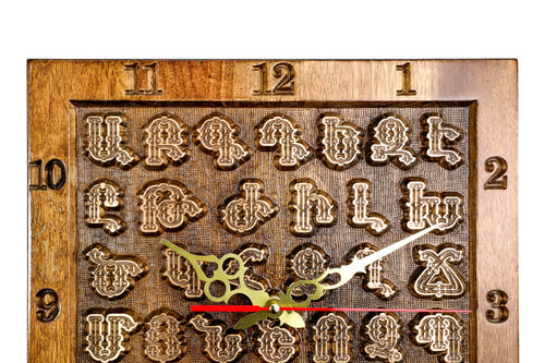 Armenian Alphabet Wall Clock