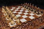 Epoxy Chess Set with Backgammon Board