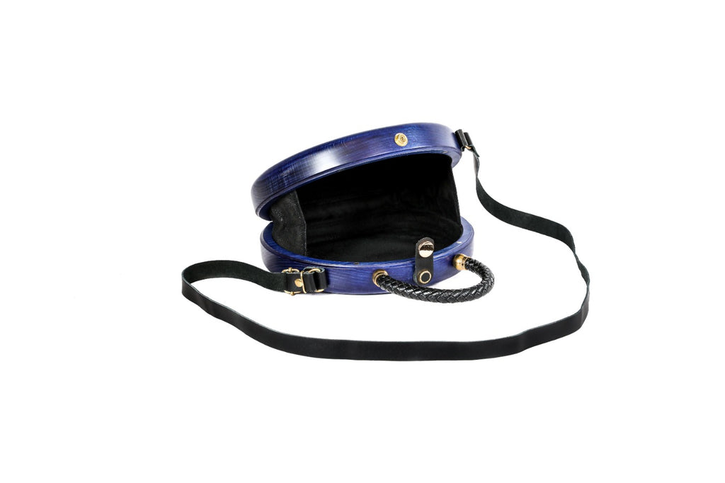 Blue Wooden Bag