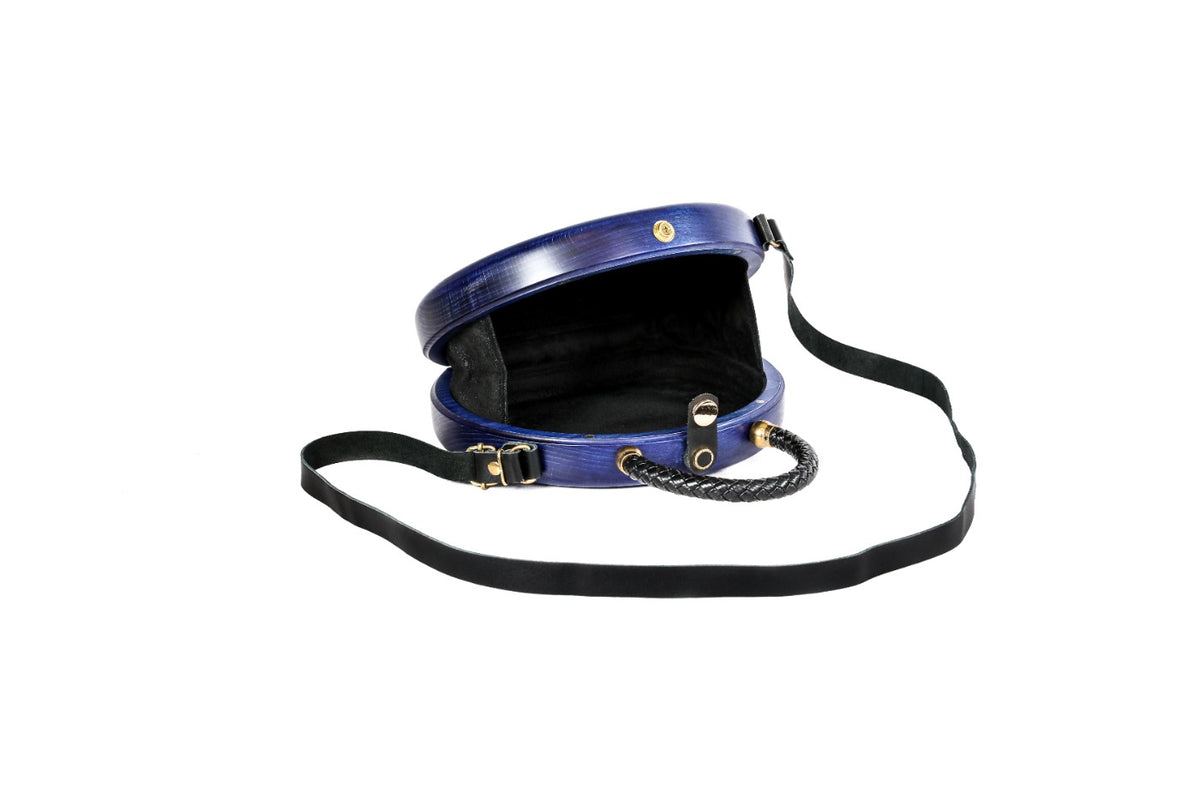 Blue Wooden Bag