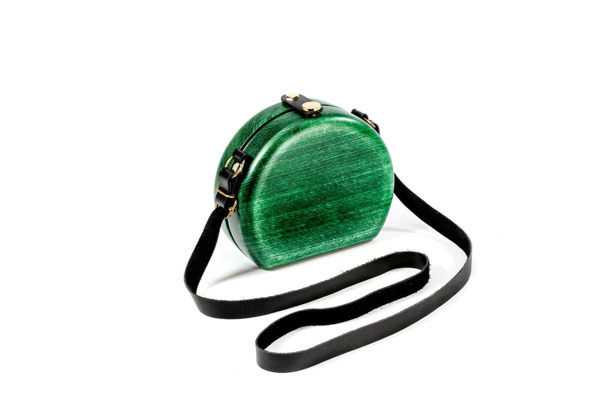 Green Wooden Bag for Women
