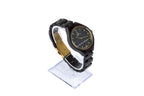 Reloj de pulsera de madera negro para mujer