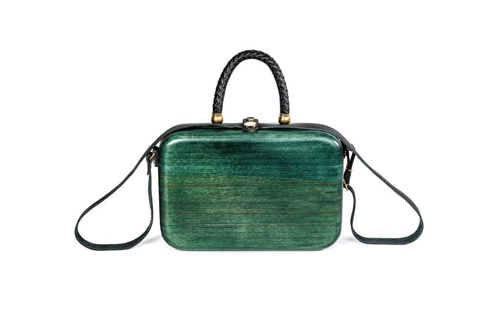 Green Wooden Bag for Women