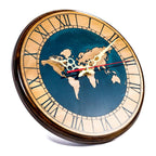 Reloj de Pared con Mapa del Mundo