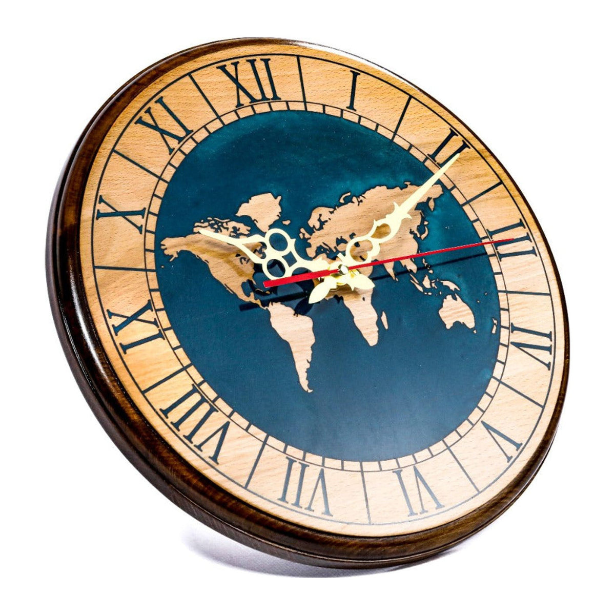 Reloj de Pared con Mapa del Mundo