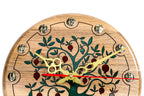 Reloj de pared Árbol de Granado hecho a mano