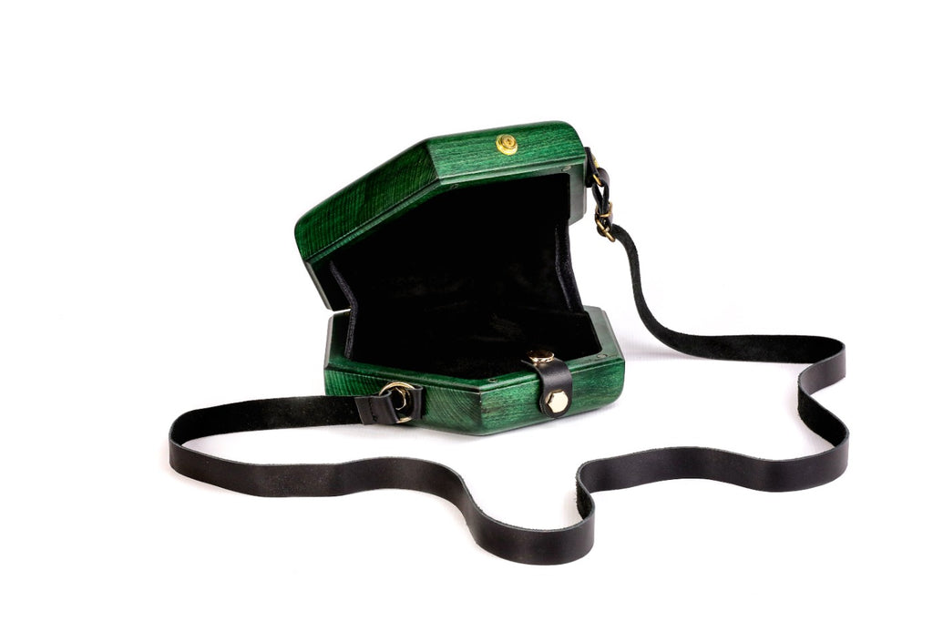 Wooden Handbag: Luxury Bag with Leather Handle – photo 3
