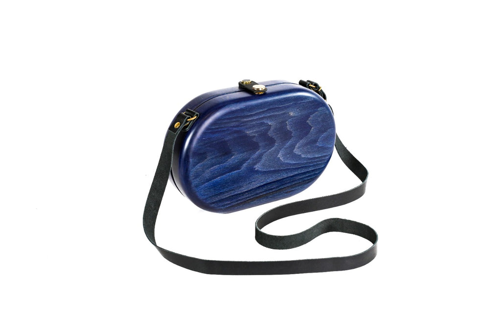 Blue Wooden Bag – photo 3