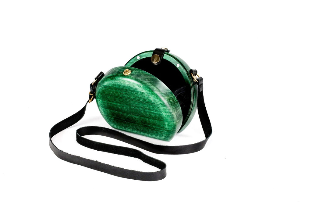 Green Wooden Bag for Women