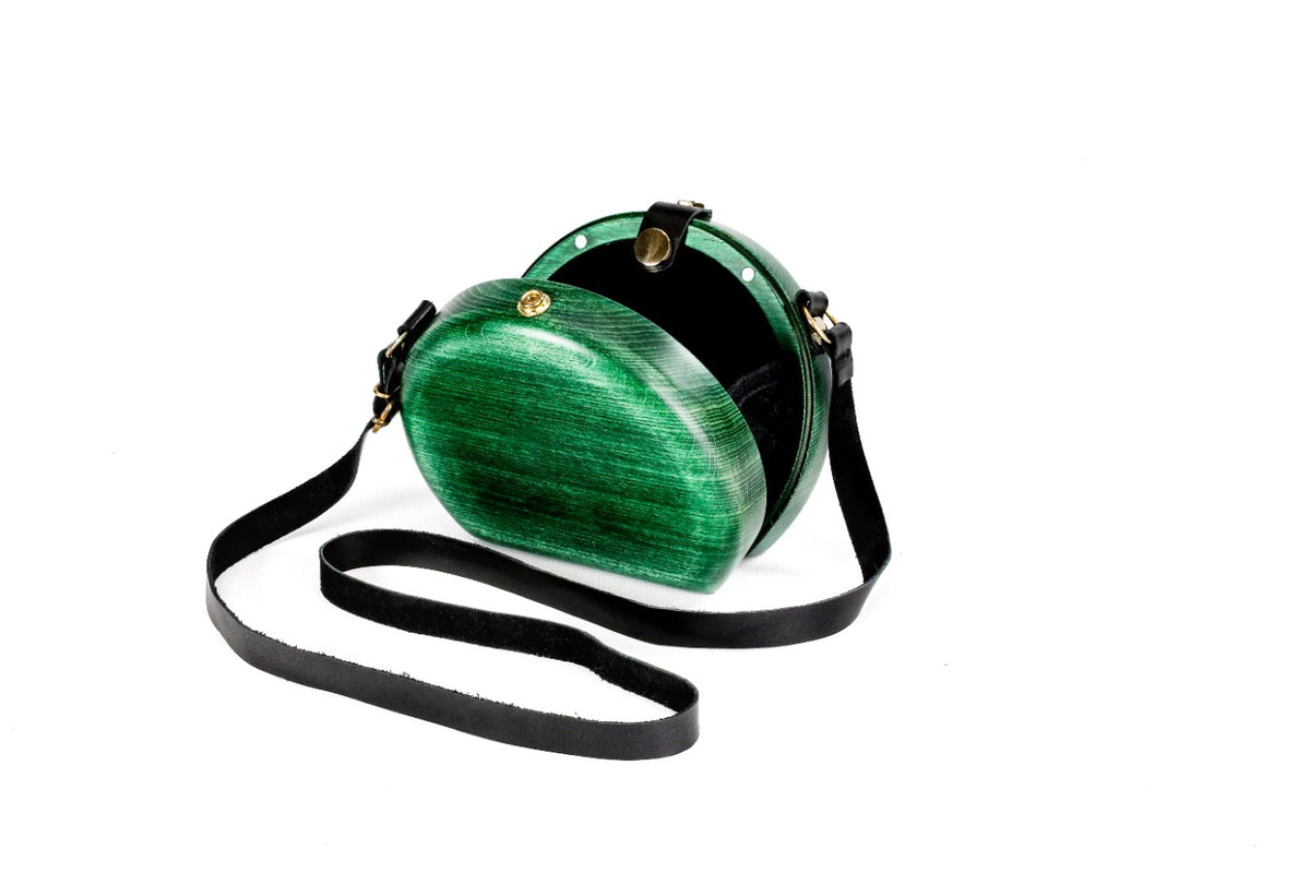 Green Wooden Bag for Women