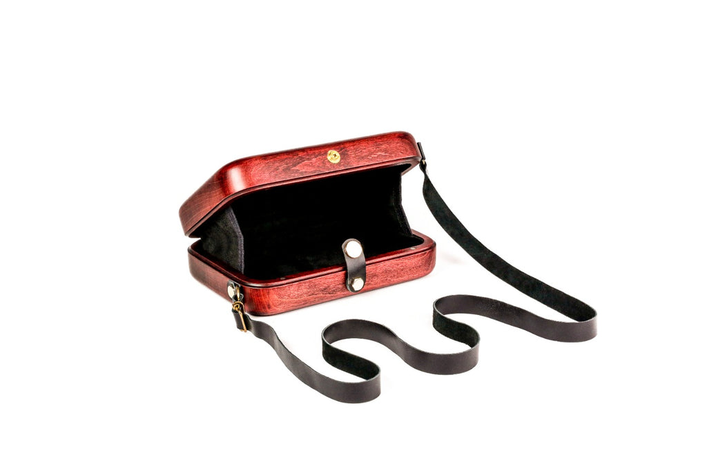 Red Wooden Handbag for Women