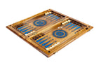 Epoxy Chess & Backgammon Set with Tree Branch Slices