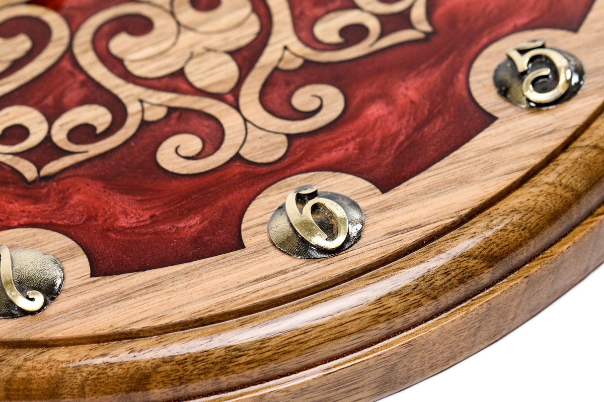 Reloj de pared de epoxi ornamental