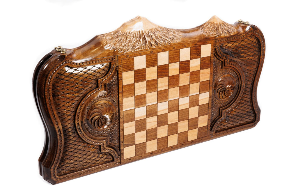 Artsakh Backgammon Board with Mount Ararat, 60 cm – photo 4