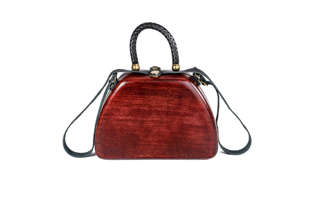 Red Wooden Handbag