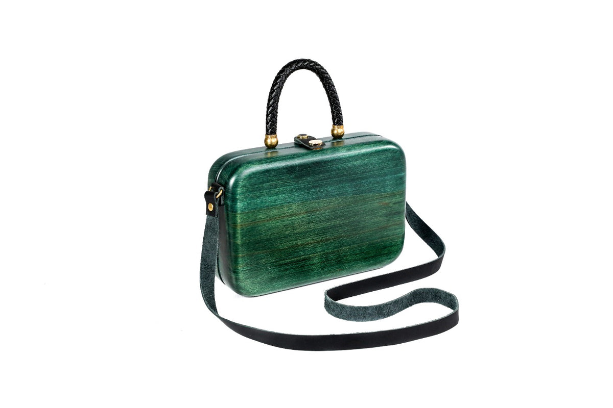 Green Wooden Bag for Women
