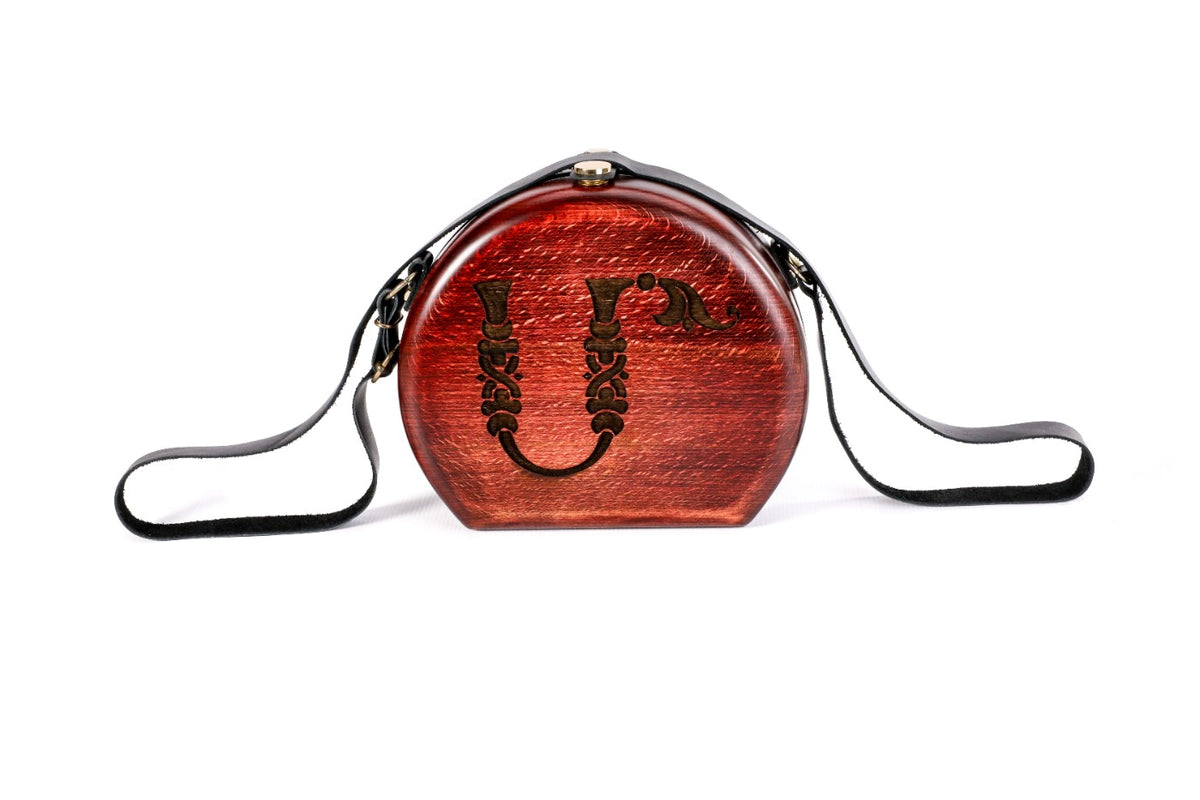 Bandolera de madera - Bolso de hombro único para mujer