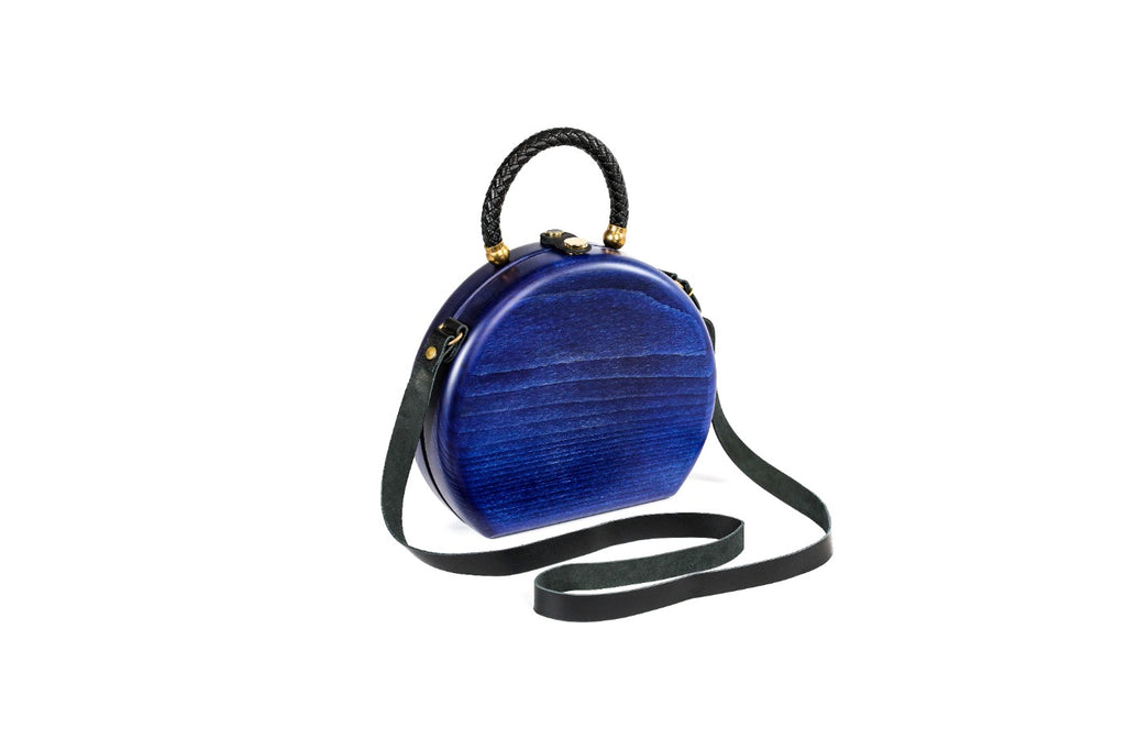 Blue Wooden Bag