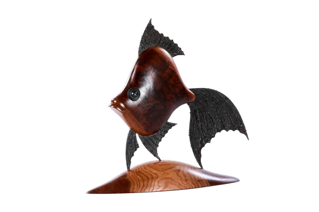 Wood Fish Sculpture