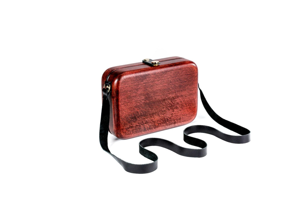 Red Wooden Handbag for Women
