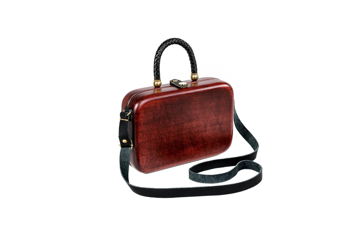 Red Wooden Bag for Women